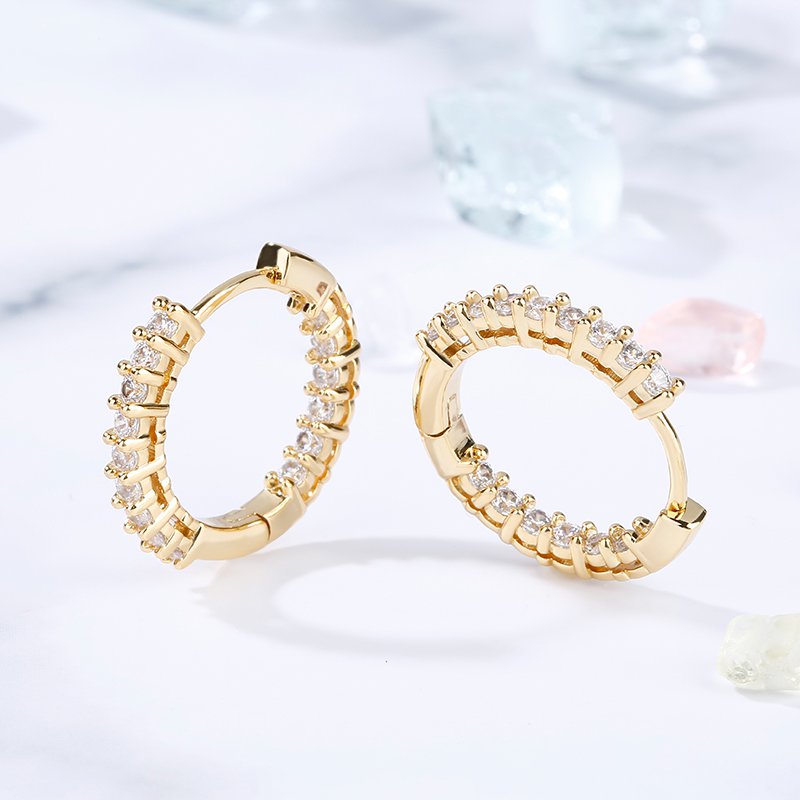 Classic Gold Tone Hoop Earrings