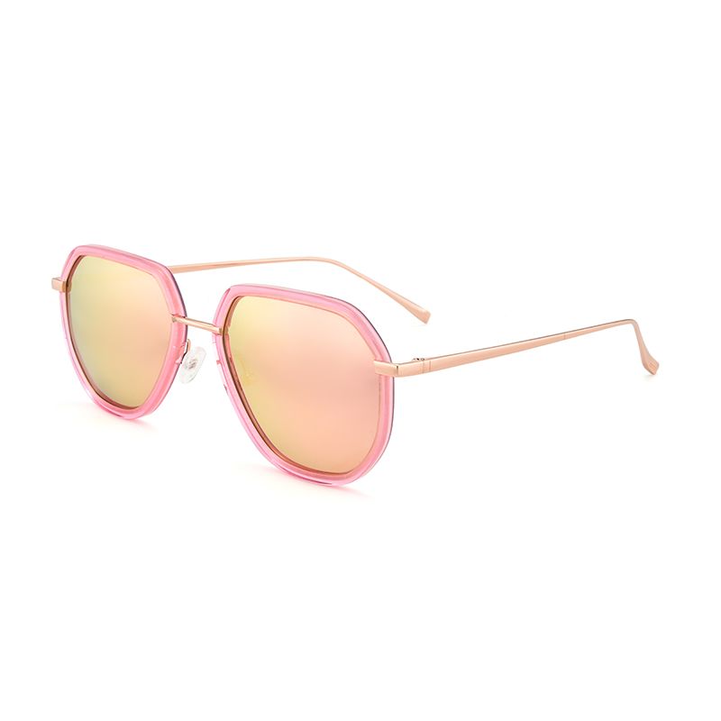 "Passionate Season" Pilot Pink Mirror Polarized Unisex Sunglasses