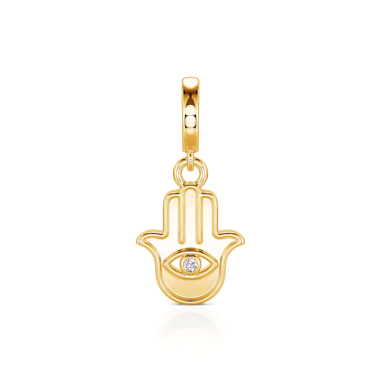 Gold Plated Hamsa Hand Charm