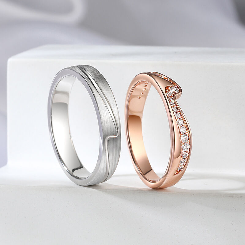 Jeulia Couple Rings for Wedding