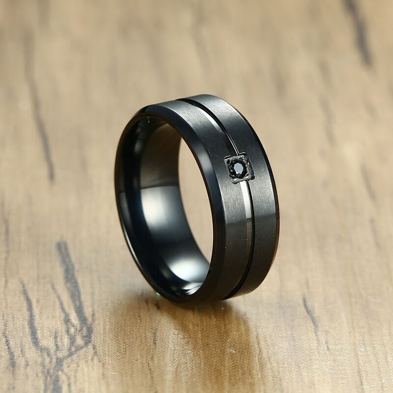 Black Wedding Rings for Men