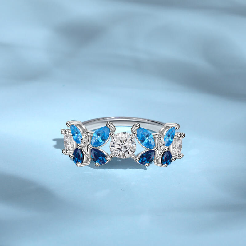 Blue Butterfly Ring