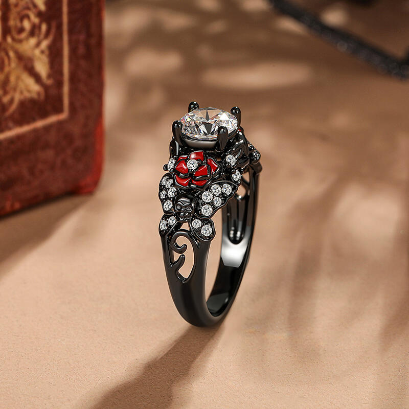 Butterfly Skull Ring
