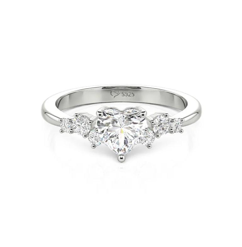 Silver Heart Ring