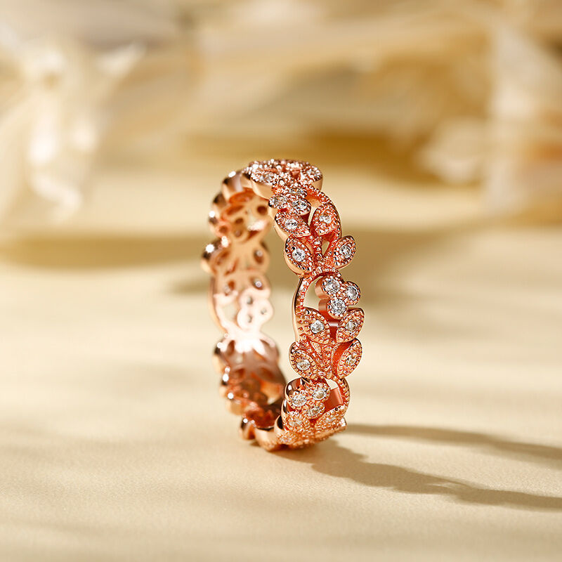 Rose Gold Eternity Rings