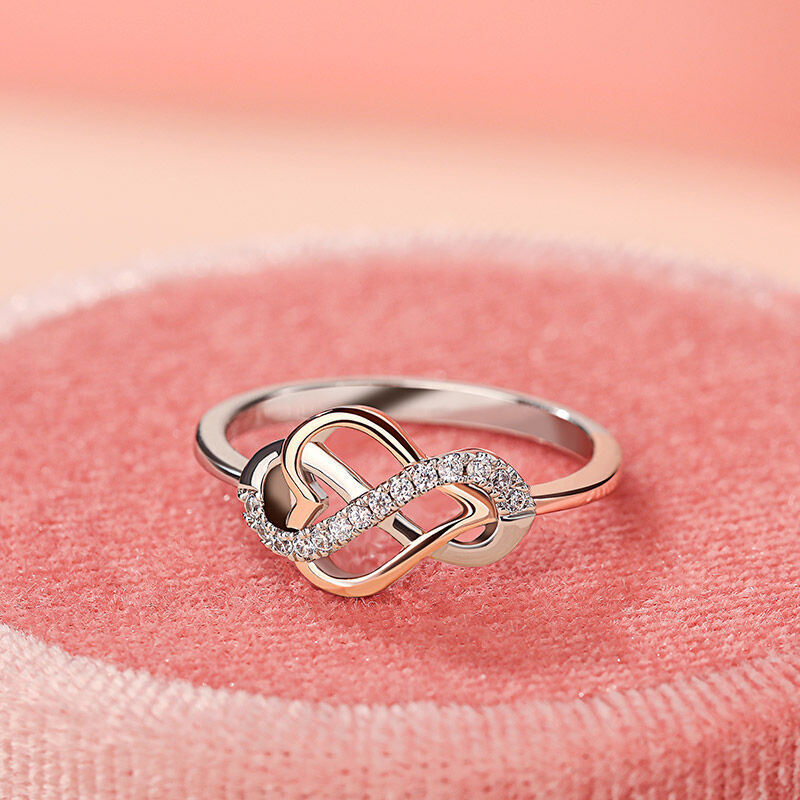 Infinity Heart Rings