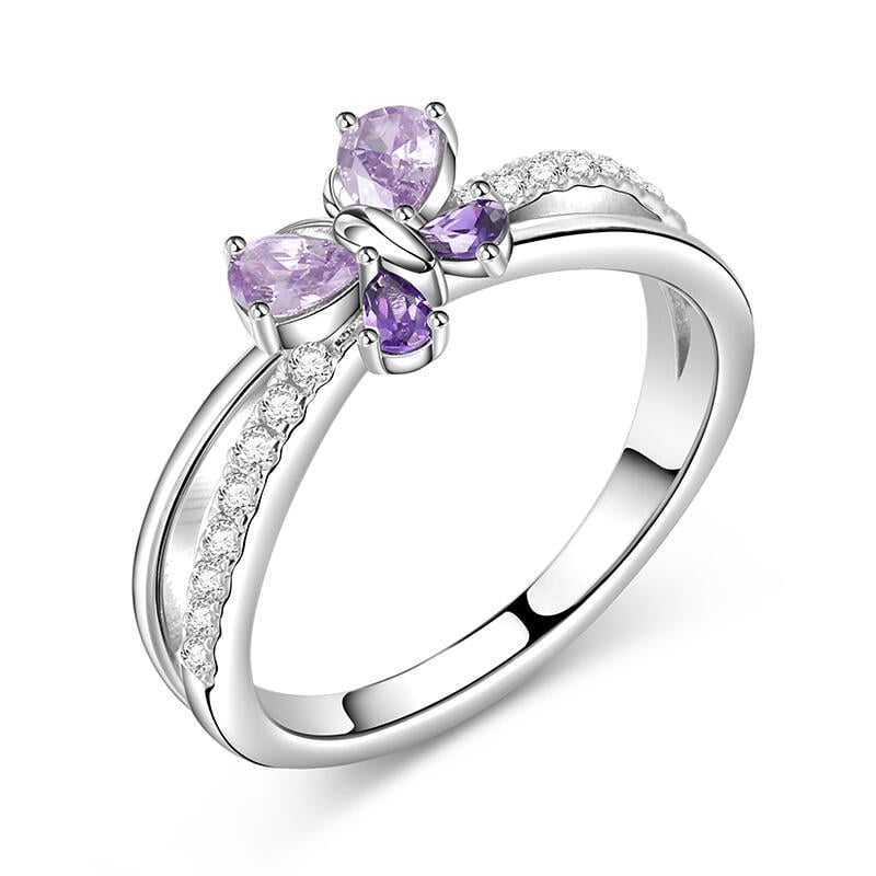 Sterling Silver Butterfly Ring