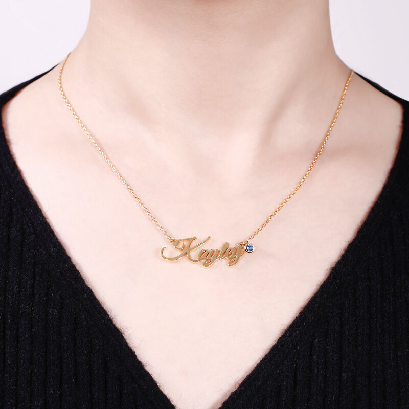 Gold Initial Necklace
