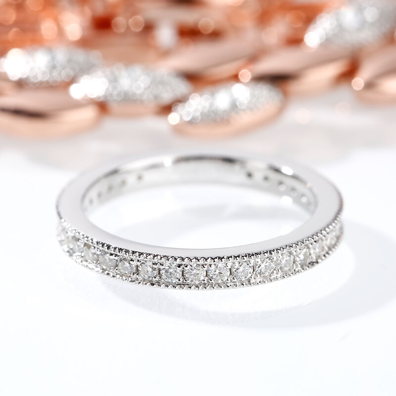 Moissanite Wedding Bands