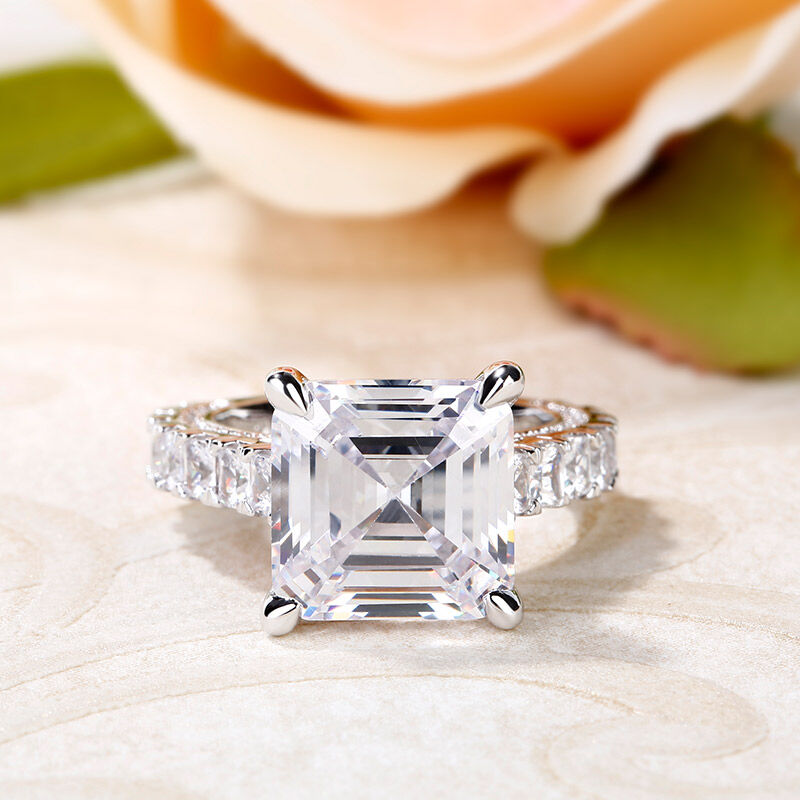 Asscher Cut Engagement Ring