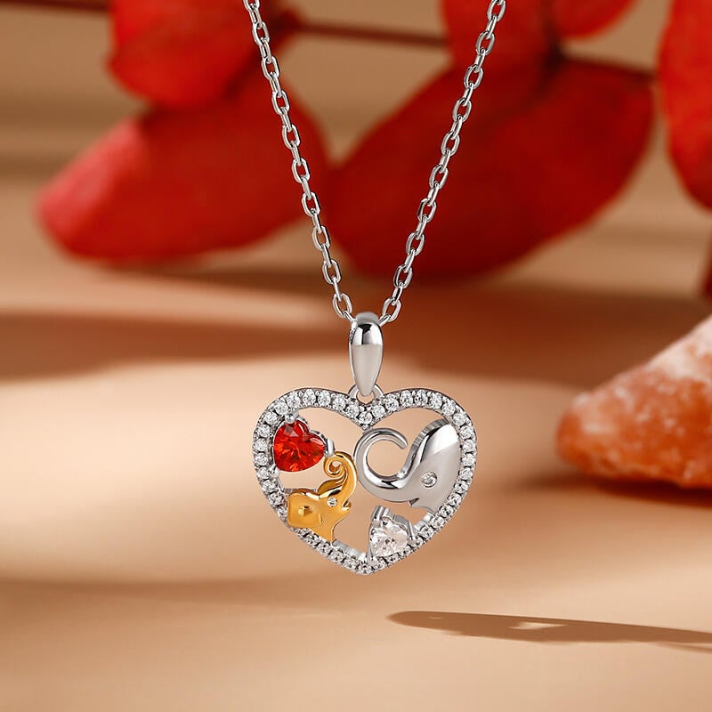 2 Elephant Necklace 