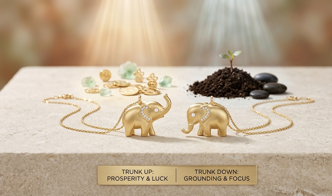 Gold Elephant Necklace