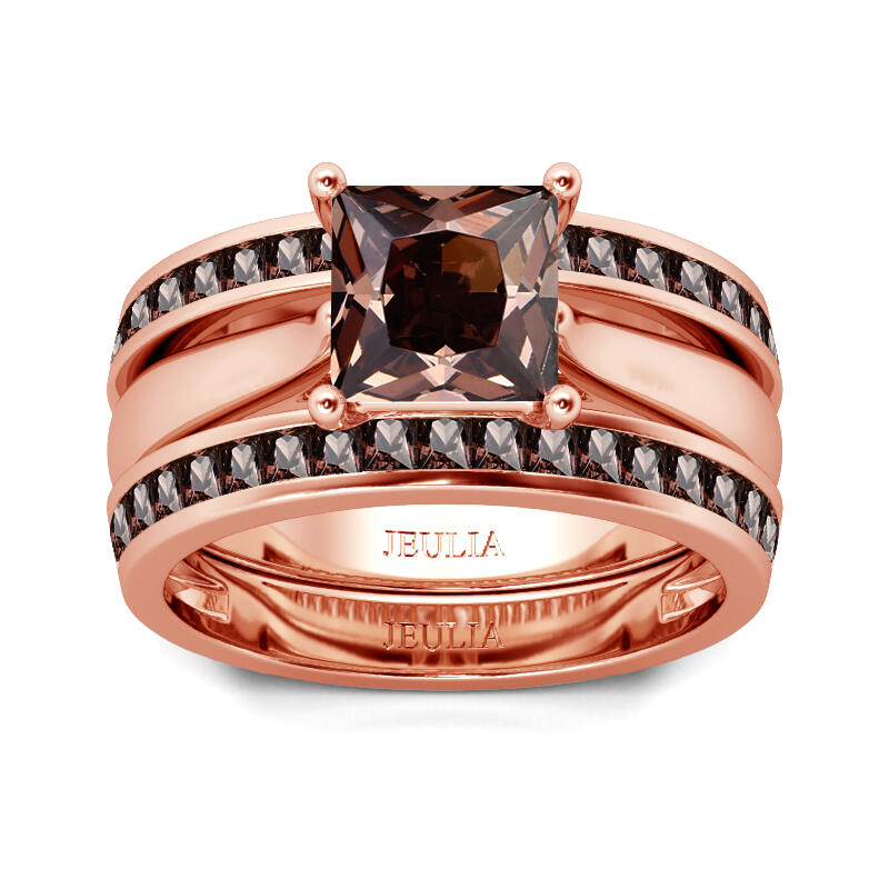 Princess Cut Enhancer Ring Set