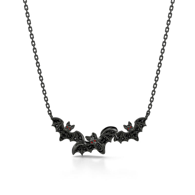 Black Bat Necklace