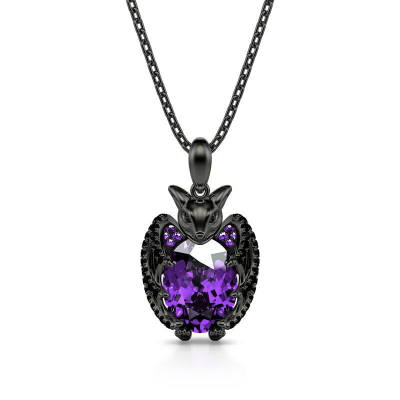 Gothic Bat Necklace