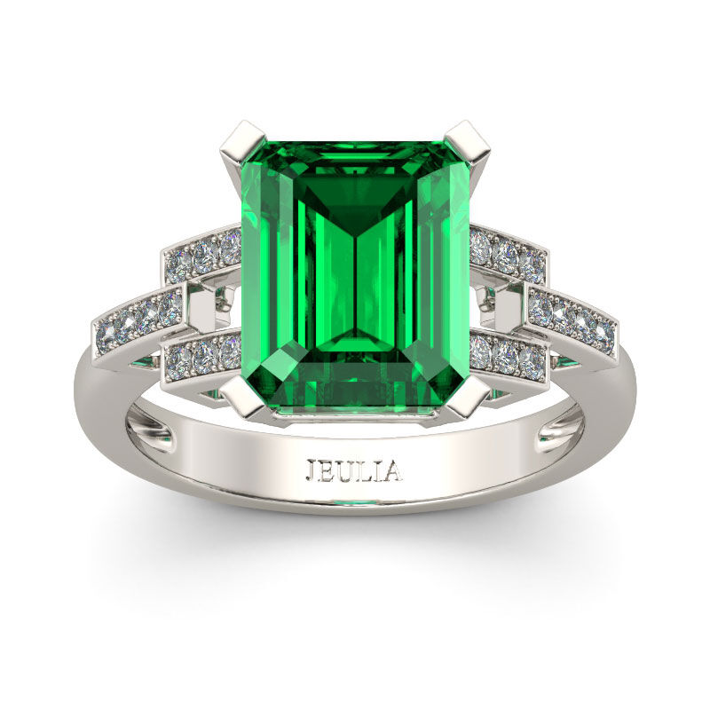 Emerald Cut Art Deco Ring