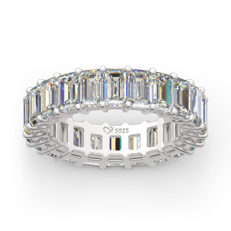 Emerald Cut Eternity Band for Women