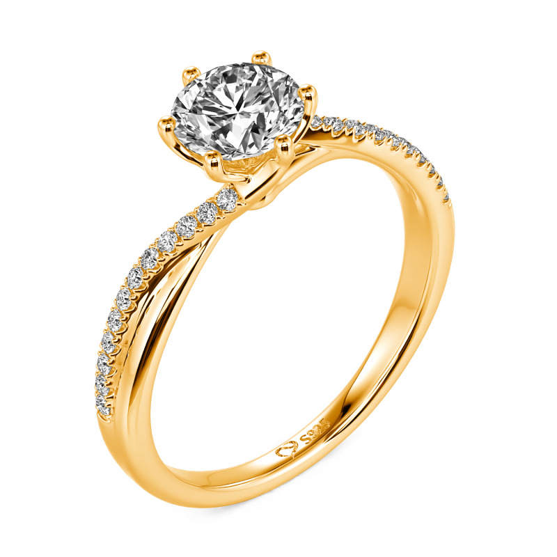 Six Prong Engagement Ring