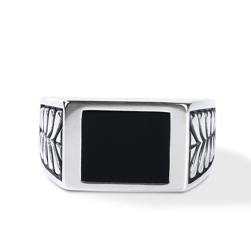 Sterling Silver Signet Ring for Men