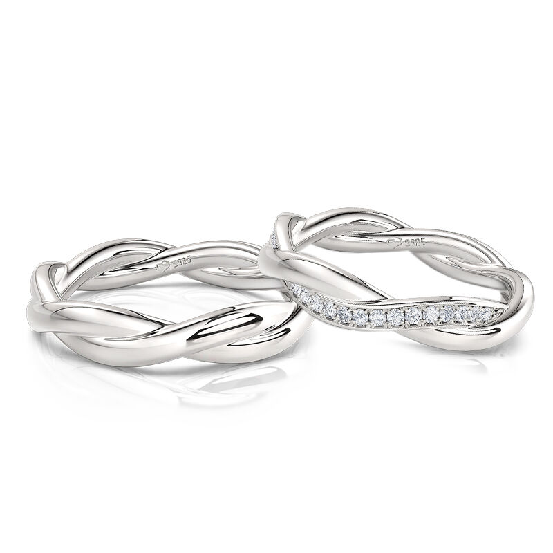 Twist Couple Rings Set