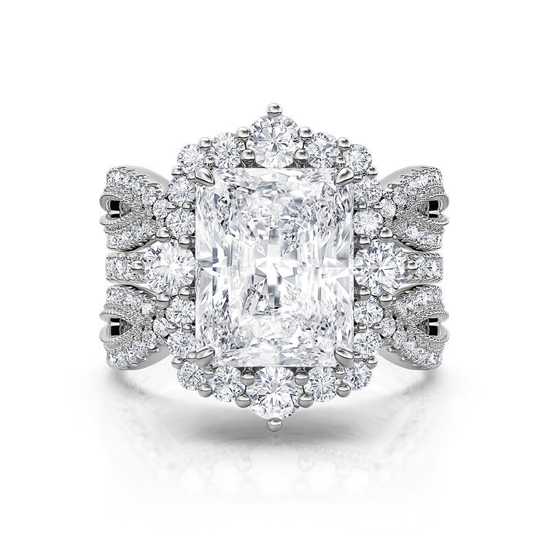 Vintage Radiant Cut Engagement Ring