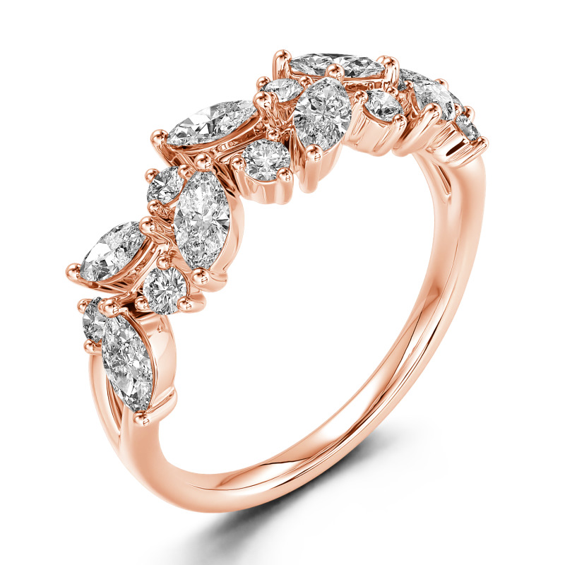 Lab Grown Diamond Eternity Rings Rose Gold