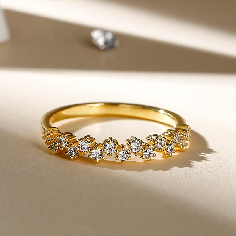 Cluster Lab Grown Diamond Wedding Band