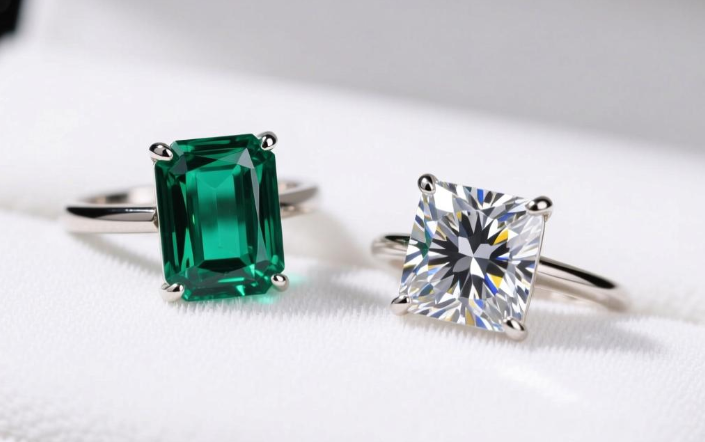 Emerald vs Radiant Cut Engagement Rings