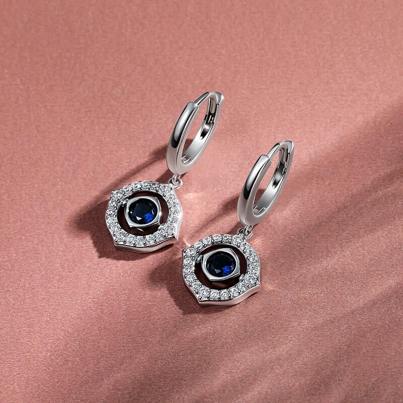 Hoop Earrings with Birthstone