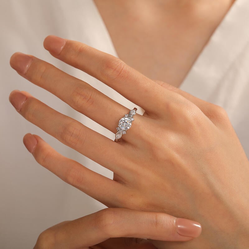 Infinity Round Lab Grown Diamond Engagement Ring