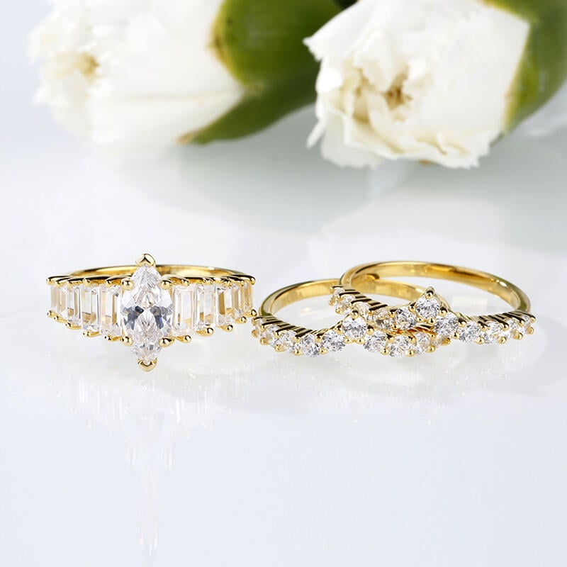 Maquise Ring Set