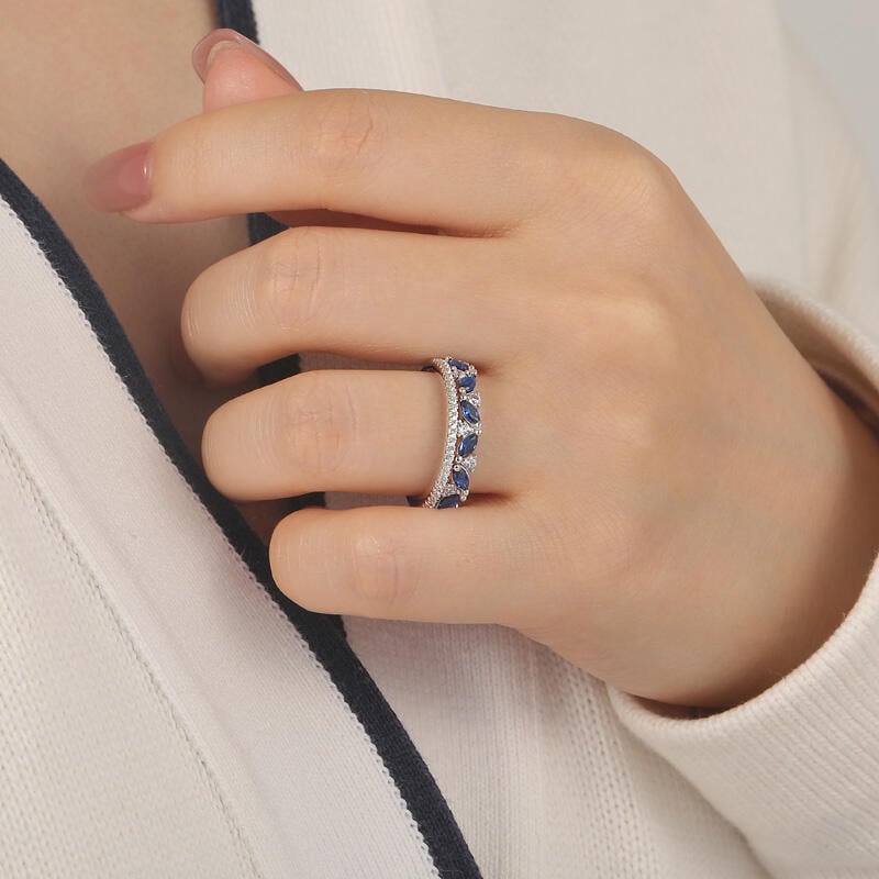 Marquise Cut Eternity Band