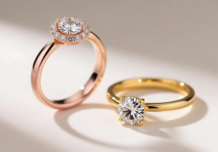 Rose Gold vs Yellow Gold Engagement Rings