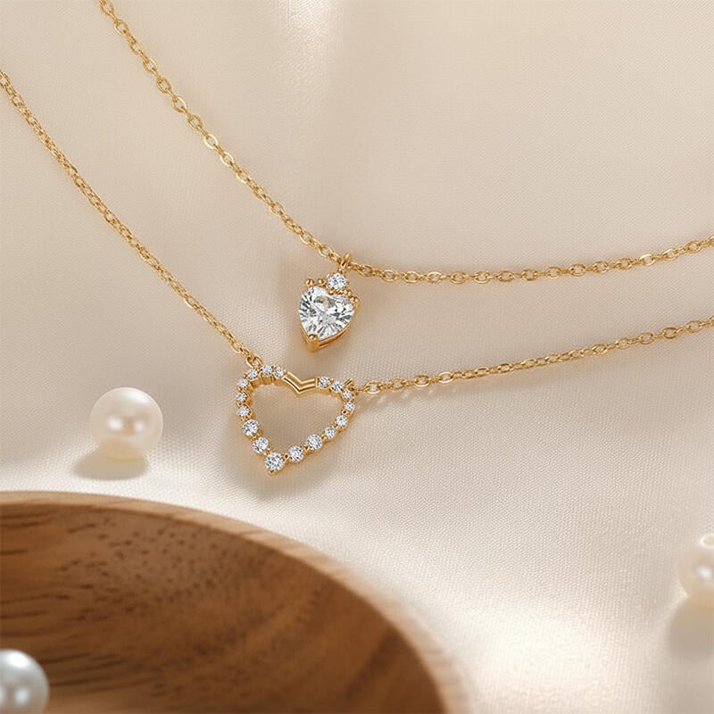 Split Heart Friendship Necklace