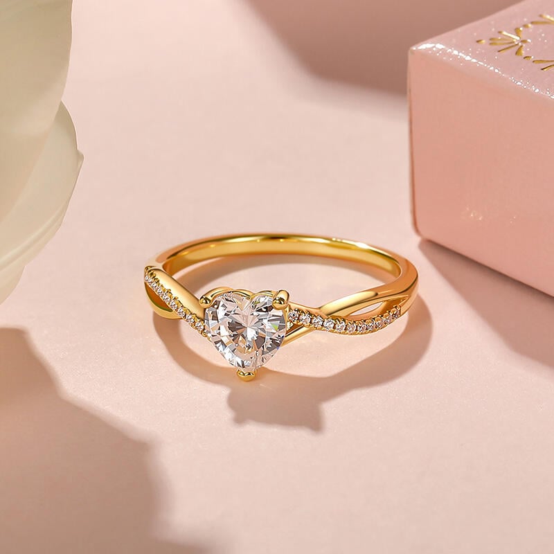 Heart Lab Grown Diamond Ring