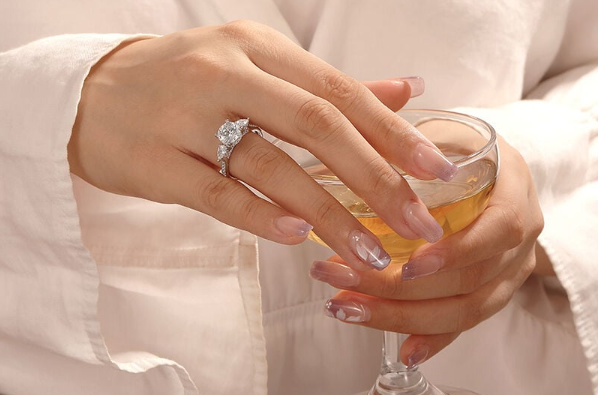 Hidden Halo Round Cut Engagement Ring