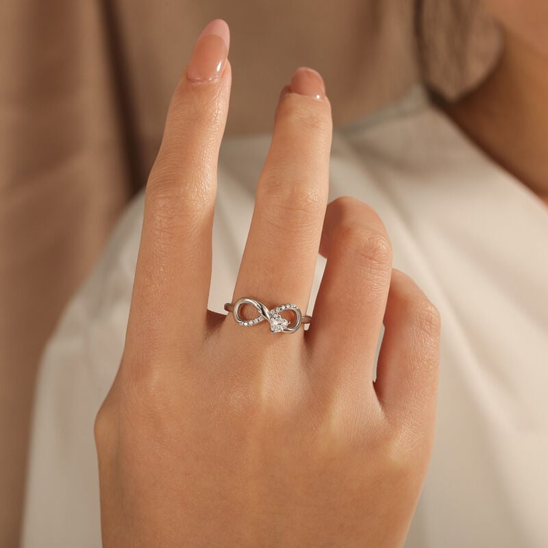 Infinity Heart Promise Ring