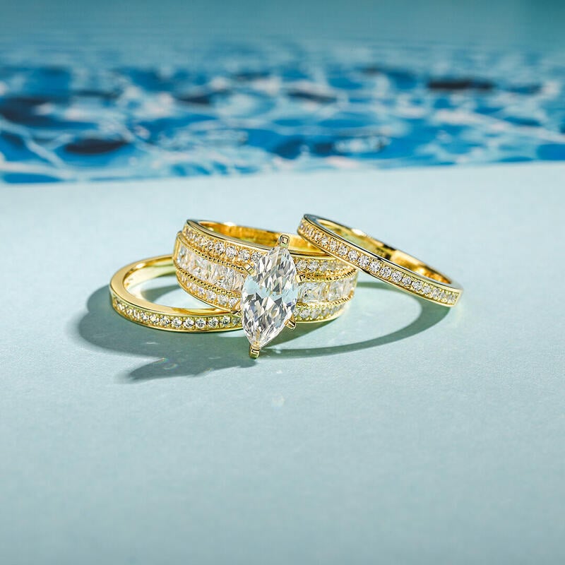 Marquise Bridal Ring Set