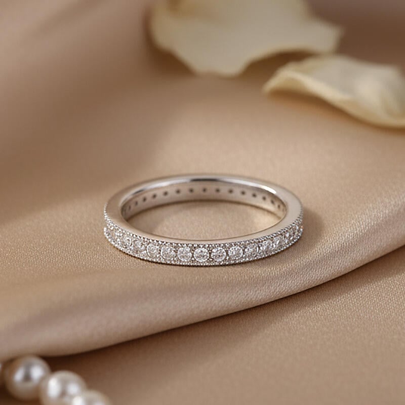 Milgrain Eternity Band
