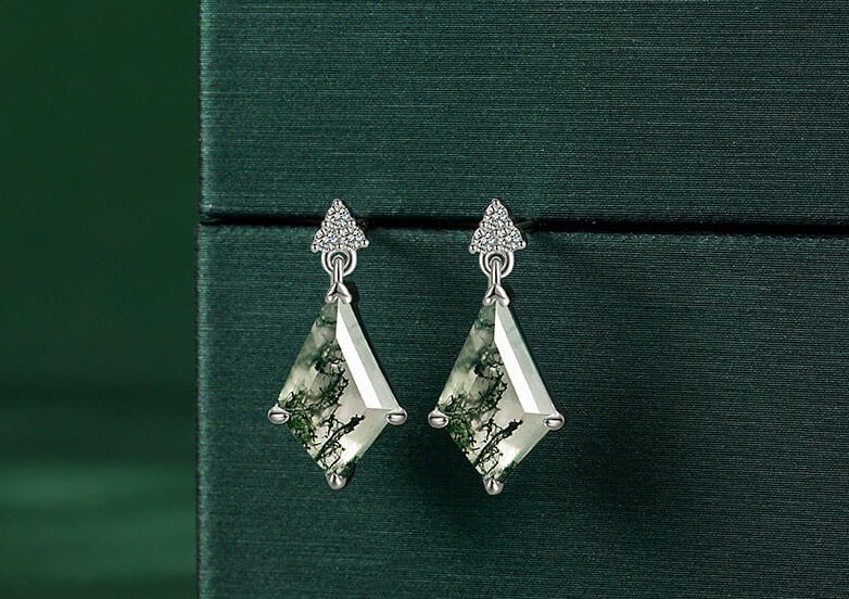 Moss Agate Earrings