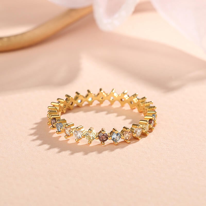 Multi-Color Stone Women's Band