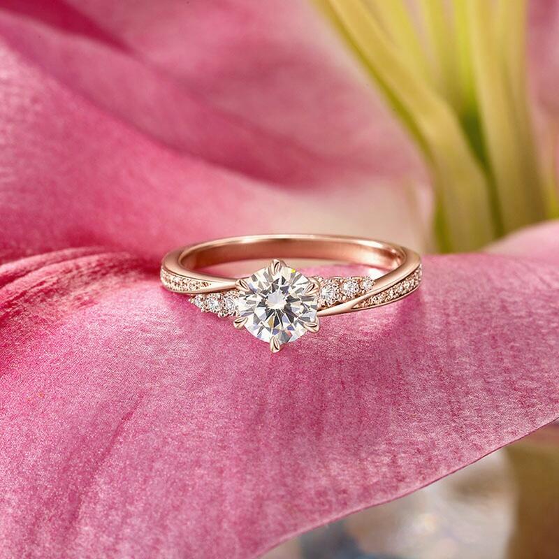 Rose Gold Solitaire Engagement Ring