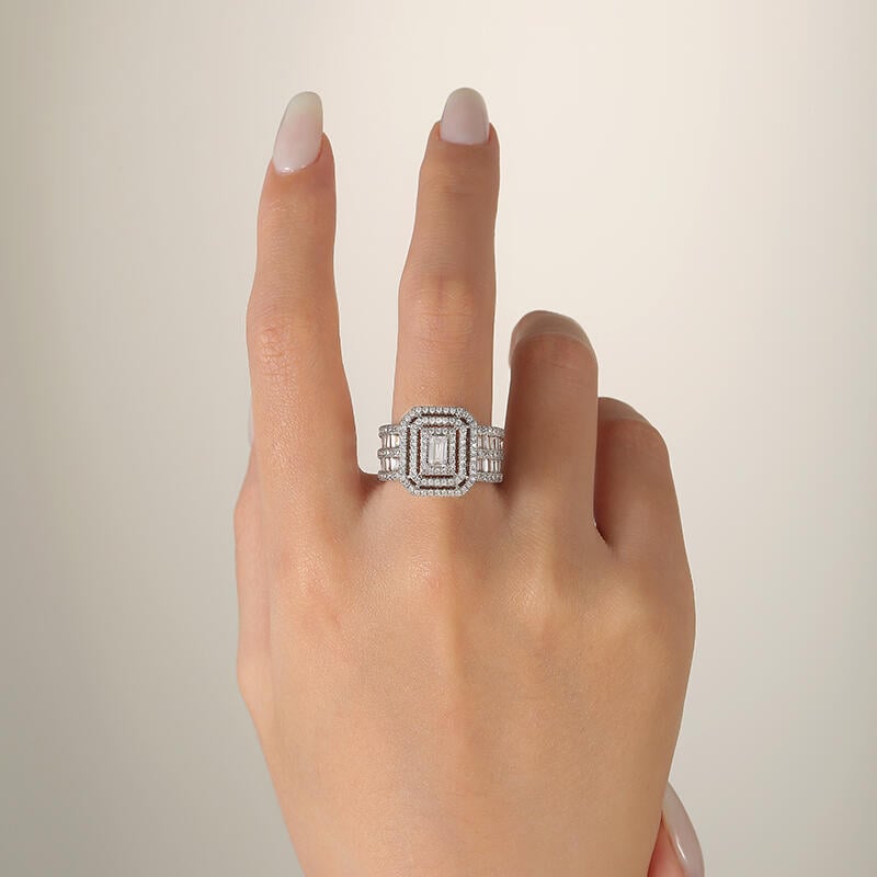 Vintage Halo Engagement Ring