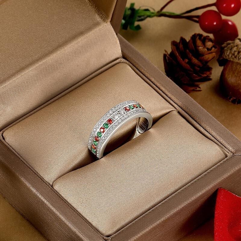 Two Tone Eternity Wedding Band