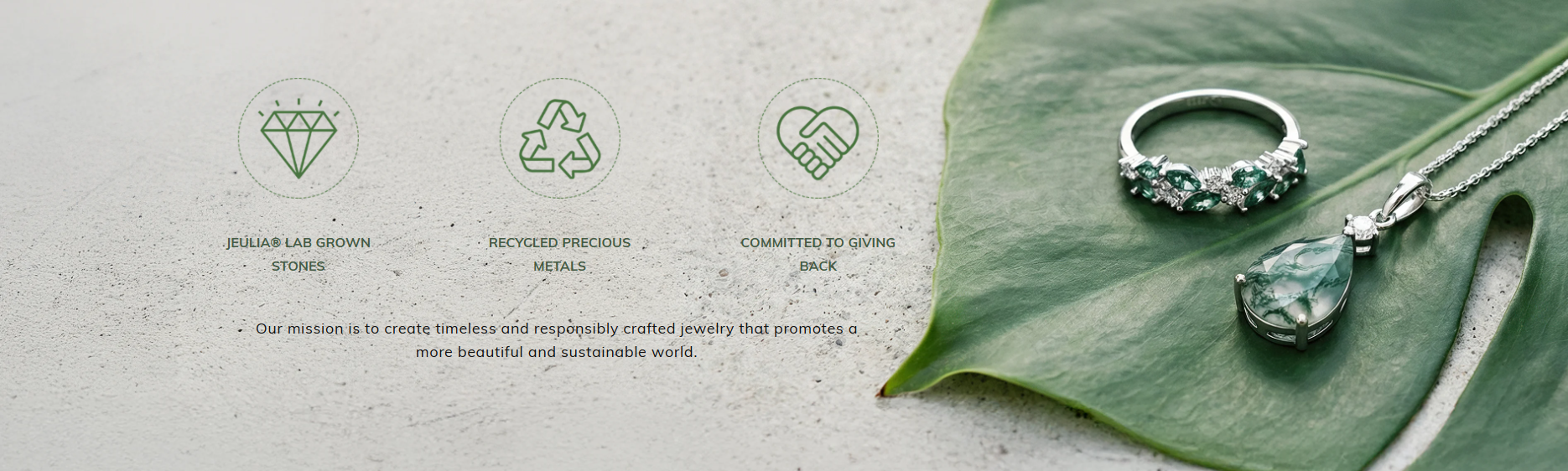 Jeulia Jewelry Recycled Metals