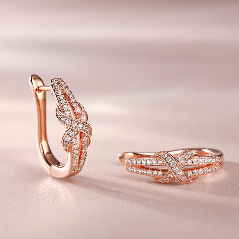 Rose Gold Hoop Earrings