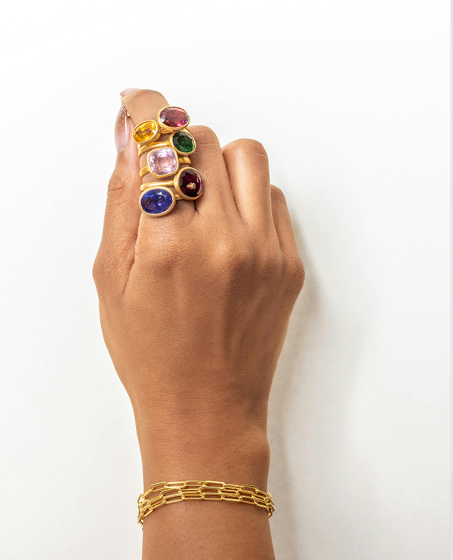 Birthstone Engagement Ring