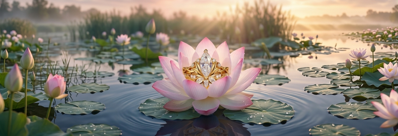 Lotus Engagement Ring