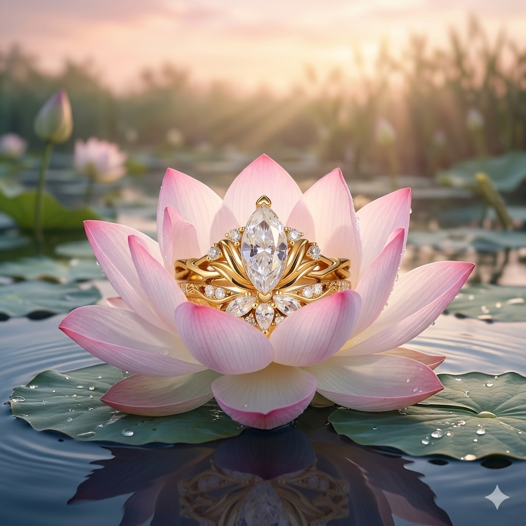Lotus Ring Jewelry