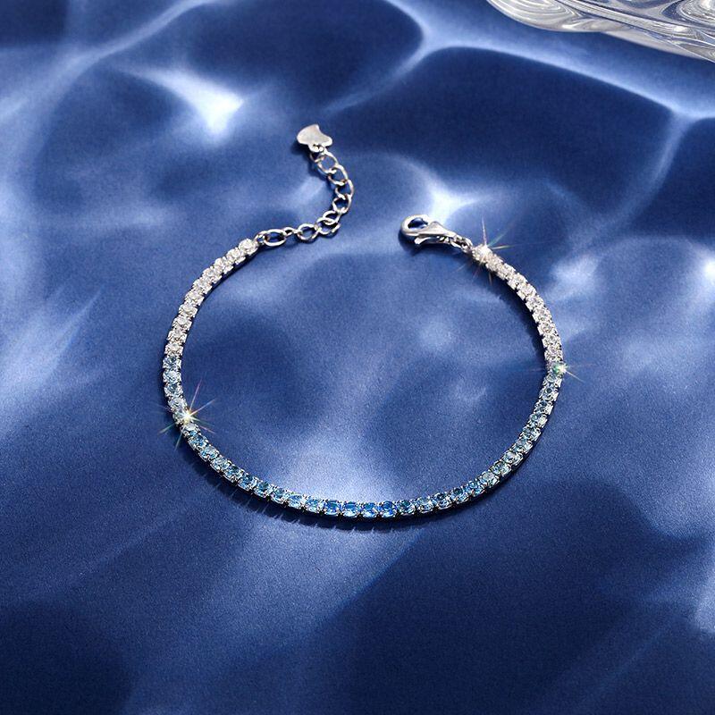 Blue Gradient Tennis Bracelet